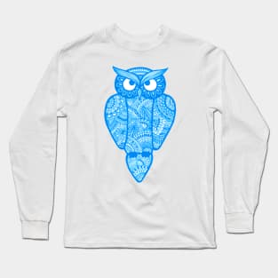 Owl (light blue) Long Sleeve T-Shirt